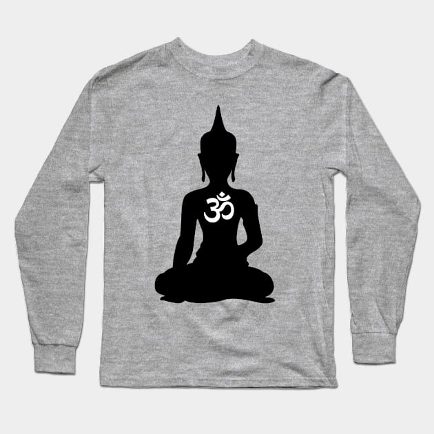 Om Buddha Long Sleeve T-Shirt by XOOXOO